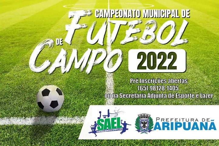 Secretaria de Esporte realiza Campeonato Municipal de Futebol 2022